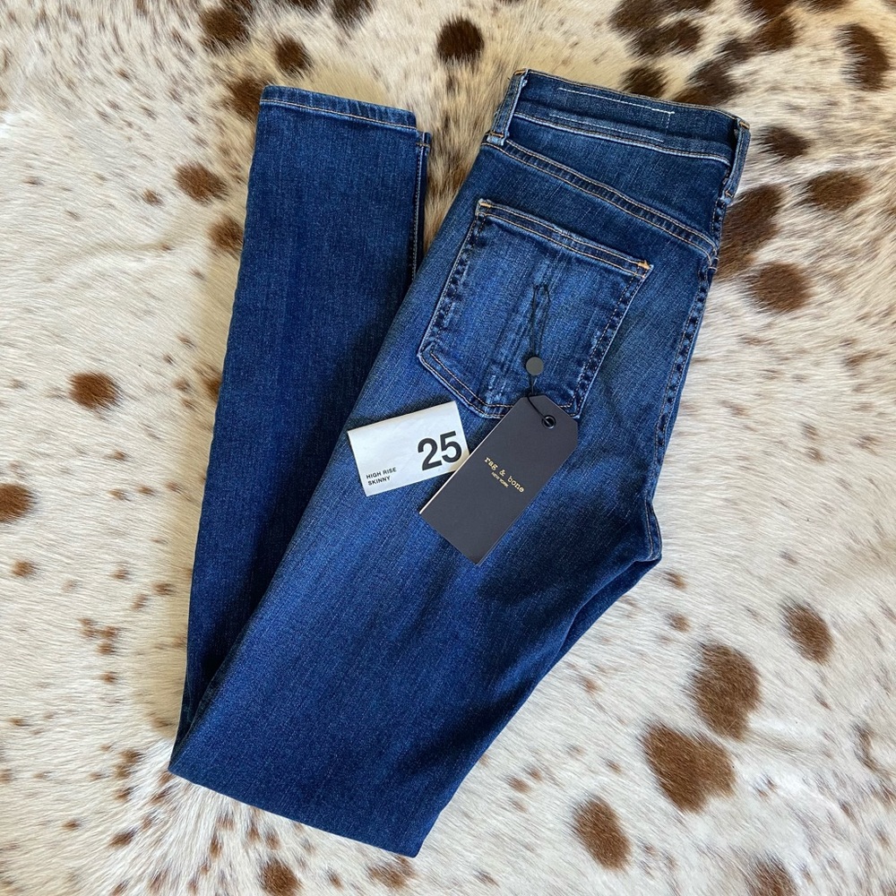 NWT Rag & Bone Elton High Rise Skinny Jeans Sz 25